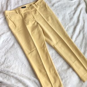 WHBM yellow slim ankle pant- 12